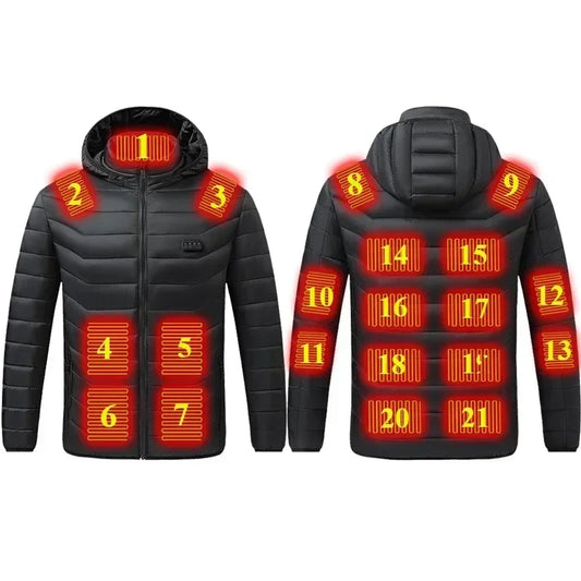 Men's Black Heated Jacket